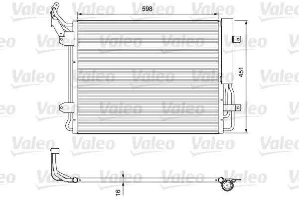Радіатор кондиціонера VALEO 814091