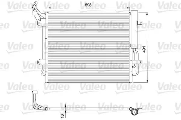 Радиатор кондиционера VALEO 814157