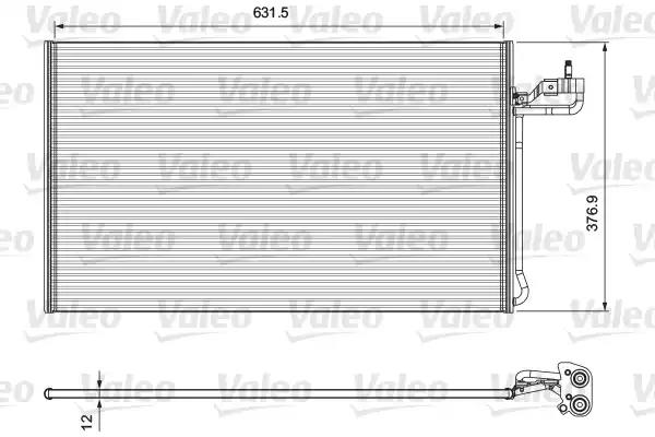 Радиатор кондиционера VALEO 814322