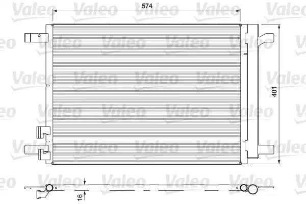 Радиатор кондиционера VALEO 814375