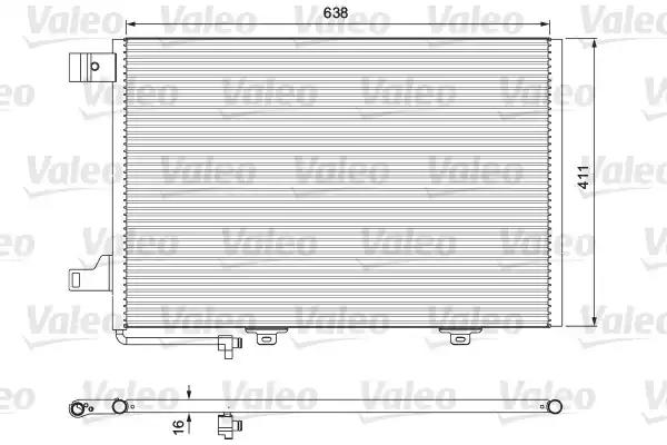 Радіатор кондиціонера VALEO 814376