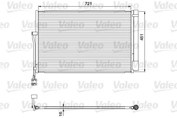 Радіатор кондиціонера VALEO 814379