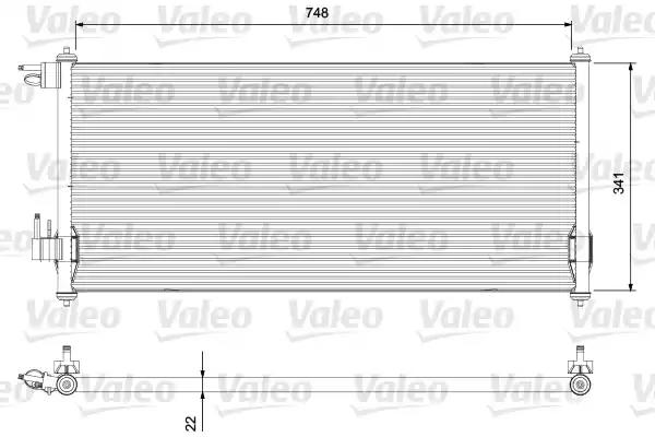 Радиатор кондиционера VALEO 814383