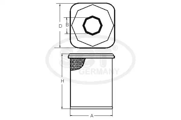 Воздушный фильтр SCT SB 3255 - Фото 2
