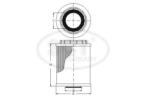 Масляный фильтр SCT SH 4052 P