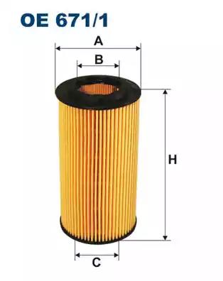 Масляный фильтр FILTRON OE671/1