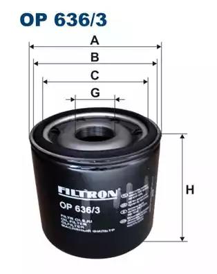 Масляный фильтр FILTRON OP636/3