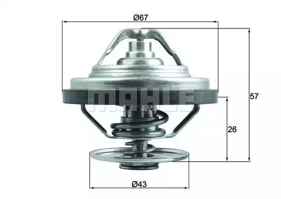 Термостат MAHLE ORIGINAL TX 158 83