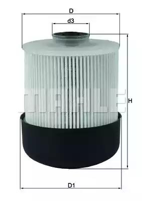 Топливный фильтр MAHLE ORIGINAL KX 338/28D