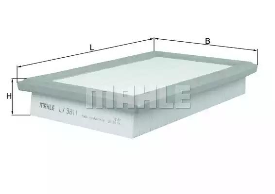 Воздушный фильтр MAHLE ORIGINAL LX 3811