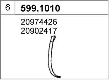 Соединительные элементы, система выпуска ASSO 599.1010