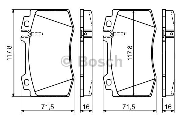 Тормозные колодки BOSCH 0 986 495 278
