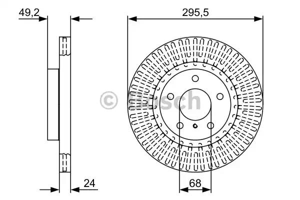 Тормозной диск BOSCH 0 986 479 V61