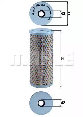 Фильтр масла гидроусилителя (ГУР) KNECHT HX 108