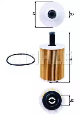 Масляный фильтр KNECHT OX 188D - Фото 2