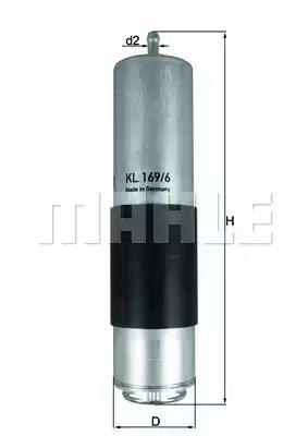 Топливный фильтр KNECHT KL 169/6D
