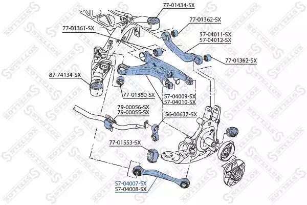 Важіль підвіски STELLOX 57-04007-SX