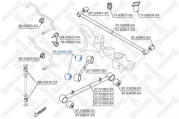 Сайлентблок важеля STELLOX 87-53040-SX