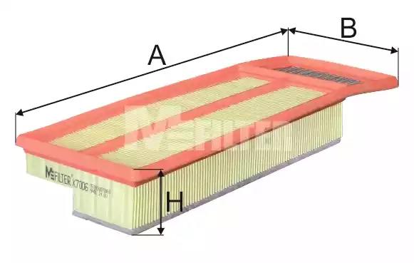 Воздушный фильтр MFILTER K 7006