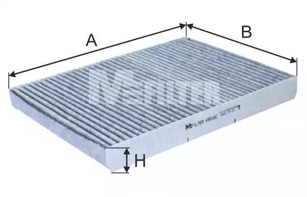 Фильтр салона MFILTER K 9016C