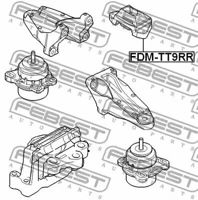 Подушка двигателя FEBEST FDM-TT9RR - Фото 1