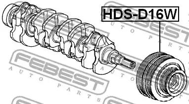 Шкив коленвала FEBEST HDS-D16W - Фото 1