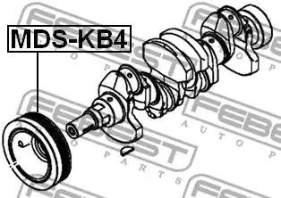 Шкив коленвала FEBEST MDS-KB4 - Фото 1