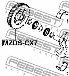 Шкив коленвала FEBEST MZDS-CX7 - Фото 1