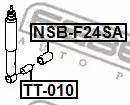 Дистанционная труба, амортизатор FEBEST TT-010 - Фото 1
