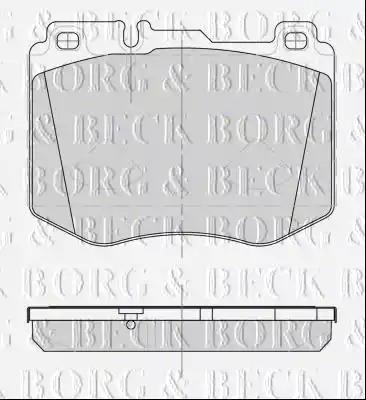 Тормозные колодки BORG & BECK BBP2500