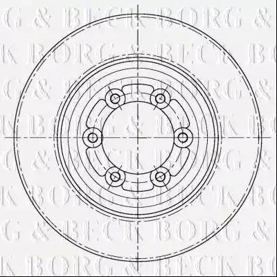 Гальмівний диск BORG & BECK BBD5409