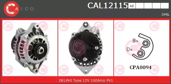 Генератор CASCO CAL12115AS BRAND NEW SERIES