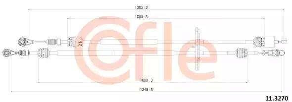 Трос, ступенчатая коробка передач COFLE 11.3270