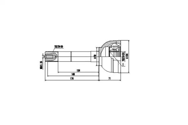 Комплект ШРУСов AYWIPARTS AW1510145