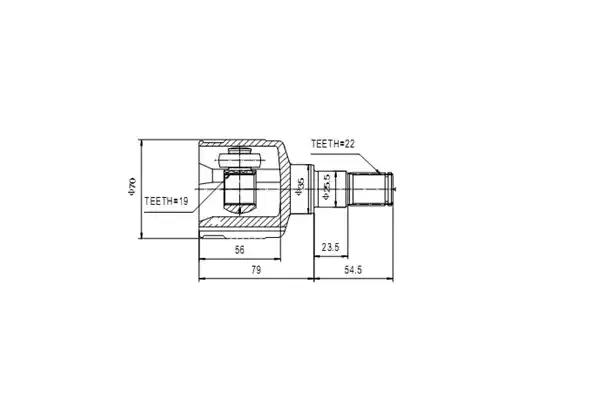Комплект ШРУСов AYWIPARTS AW1520030