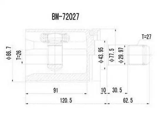 Комплект ШРУСов AYWIPARTS AW1521090