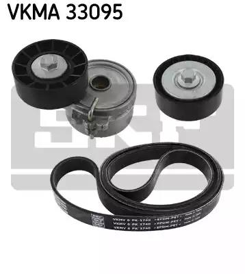 Комплект поликлинового ремня SKF VKMA 33095