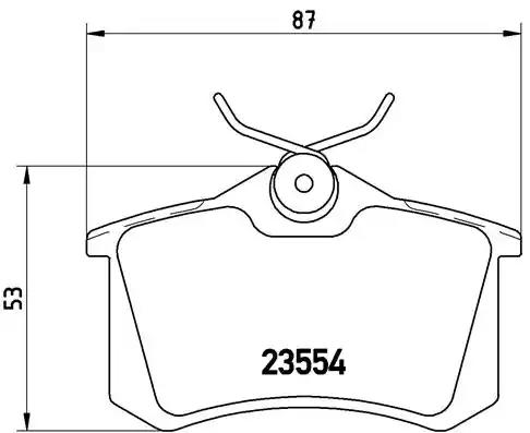 Тормозные колодки BREMBO P 85 020 - Фото 1
