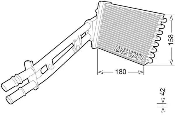 Радиатор отопителя DENSO DRR09043