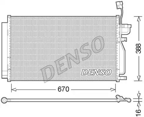 Радиатор кондиционера DENSO DCN15002