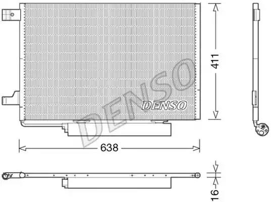 Радиатор кондиционера DENSO DCN17006