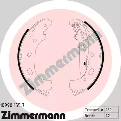 Тормозные колодки ZIMMERMANN 10990.155.7