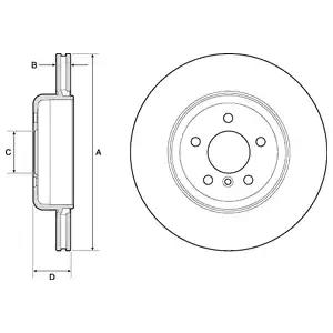 Тормозной диск DELPHI BG9130C
