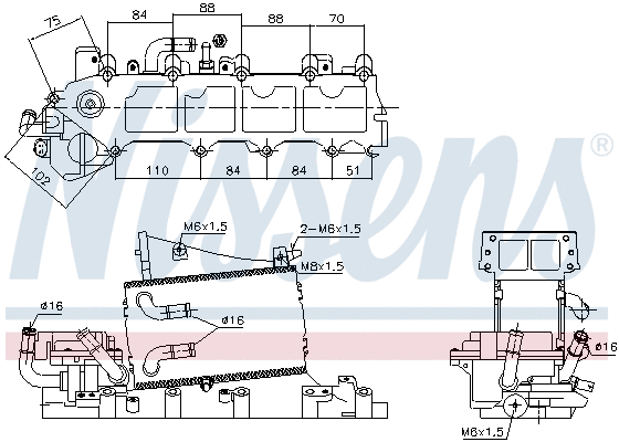 Интеркулер NISSENS 96317 - Фото 4