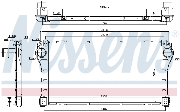 Интеркулер NISSENS 96408 - Фото 4