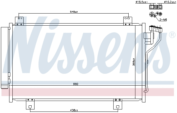 Радиатор кондиционера NISSENS 940471 - Фото 4