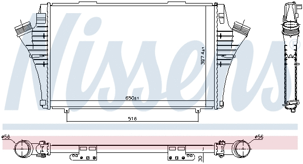 Интеркулер NISSENS 96376 - Фото 4