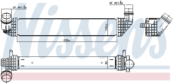 Интеркулер NISSENS 96200 - Фото 5