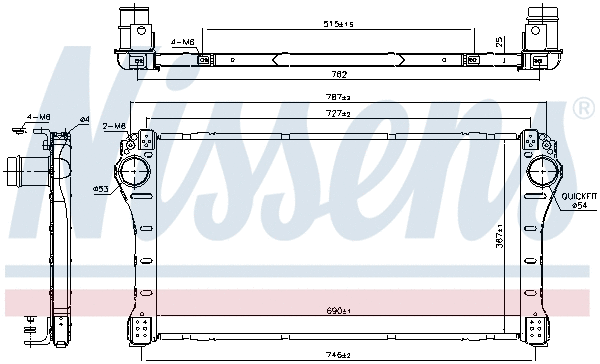 Интеркулер NISSENS 96401 - Фото 5
