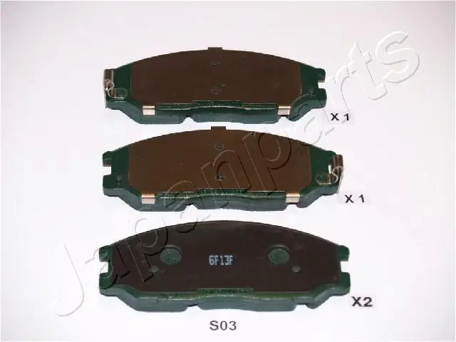 Тормозные колодки JAPANPARTS PA-S03AF